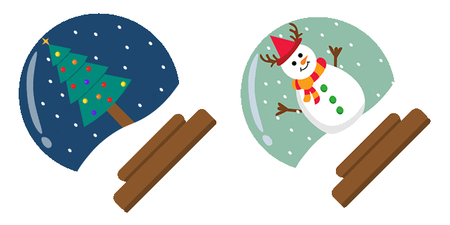 Christmas Snow Globe Animated Cursor