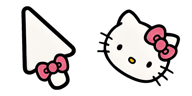 Sanrio Hello Kitty White Arrow Cursor